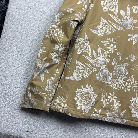 Rip Curl Wom M Winter Jacket 10K Fur Floral AOP Beige Full-Zip Snowboard Ski - Picture 13 of 16